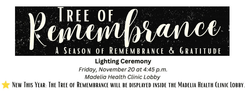 31st Annual Tree of Remembrance Facebook Cover 1 - Madelia Health