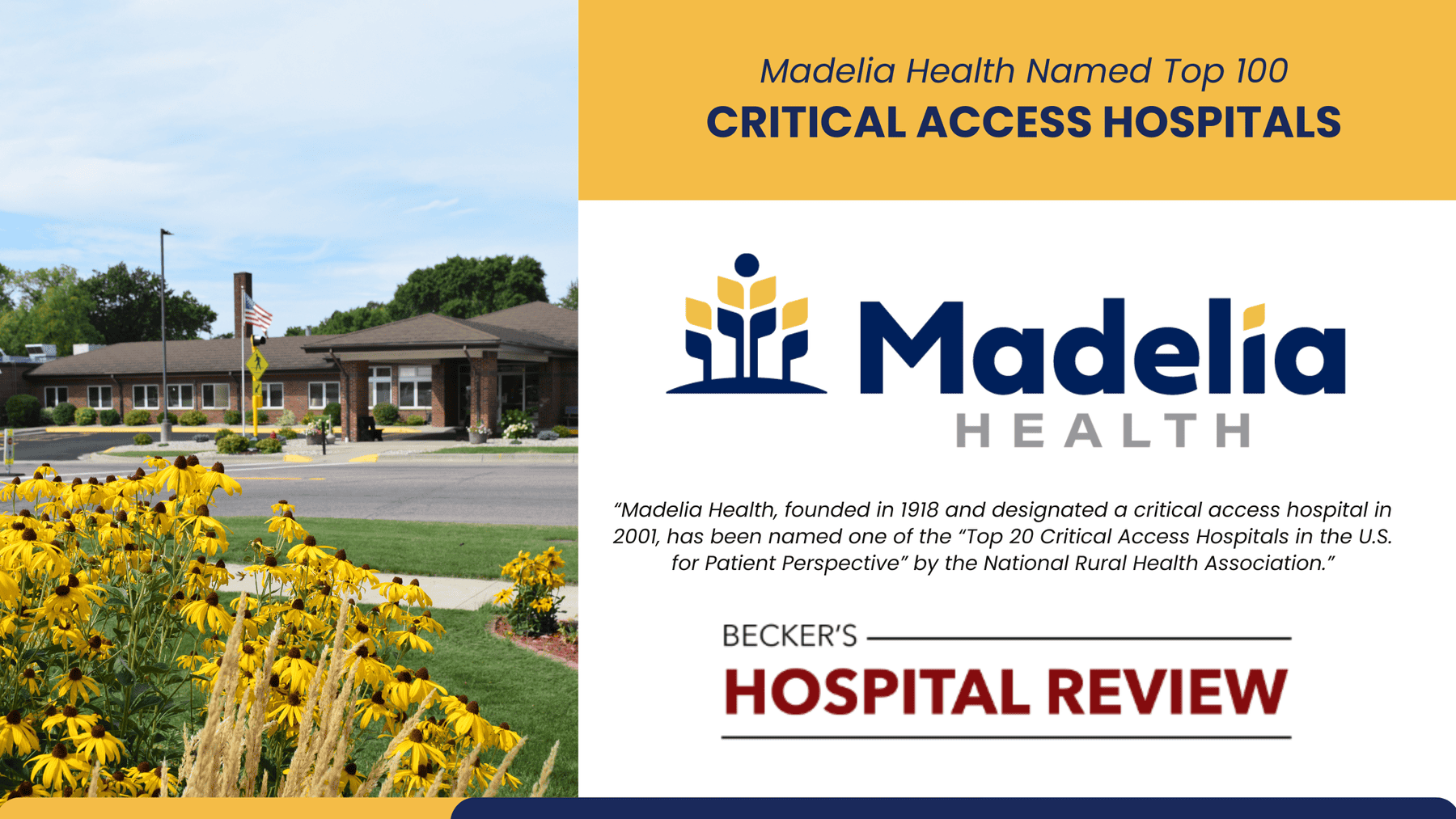 Beckers Hospital Review 2 - Madelia Health