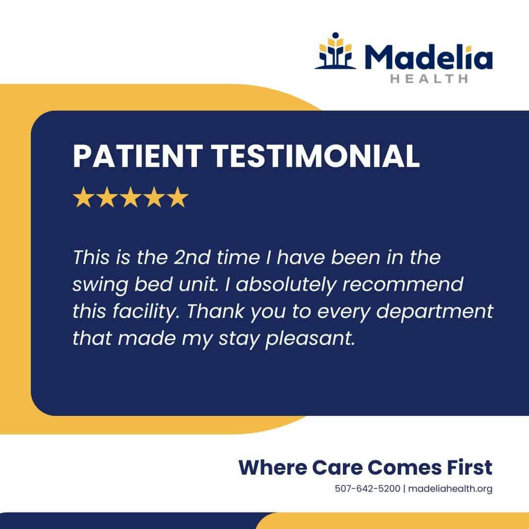 Patient Testimonial - Madelia Health