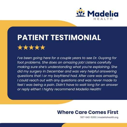 Testimonial - Madelia Health